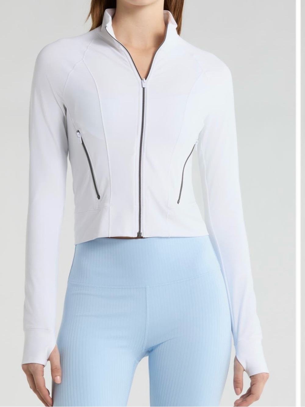 Vuori all the form fitness jacket white. Size large.